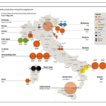 La mappa dell’Italia che va a carbone