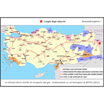 Le infrastrutture turche di trasporto del gas e il luogo dell'attacco