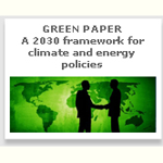 Green Paper "A 2030 framework for climate and energy policies"