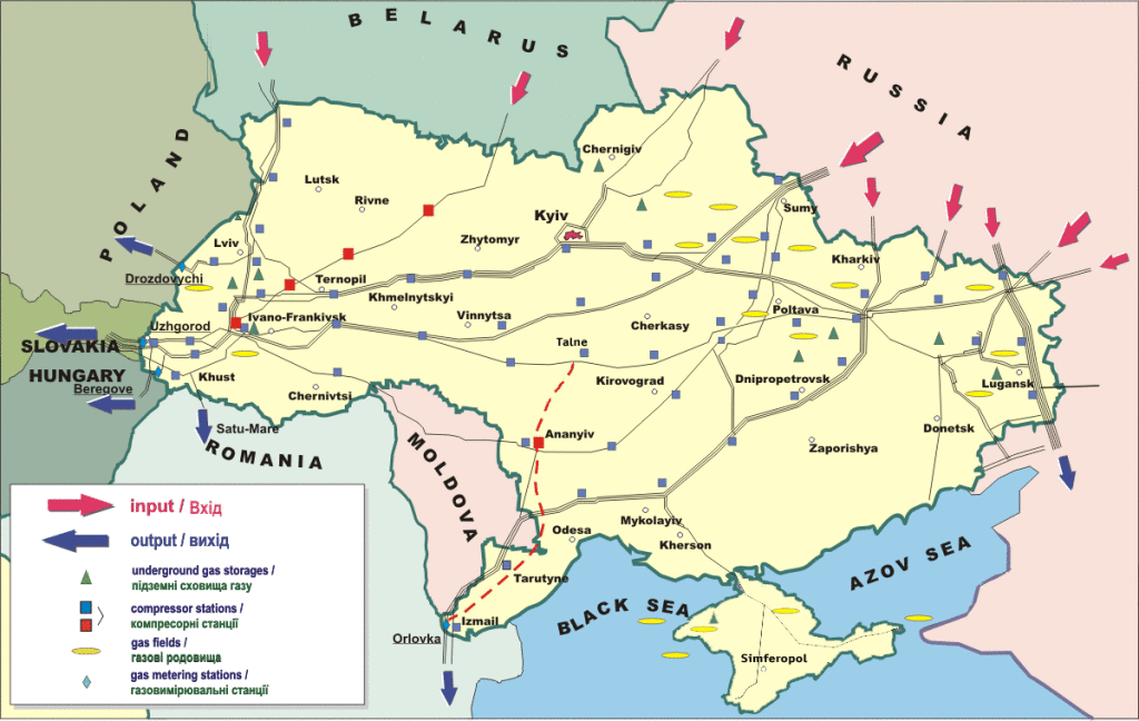 Ukrainian Gas Pipelines (© National Gas Union of Ukraine)